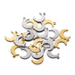 Stainless Steel Star Moon Charms Pendant, 20-50Pcs