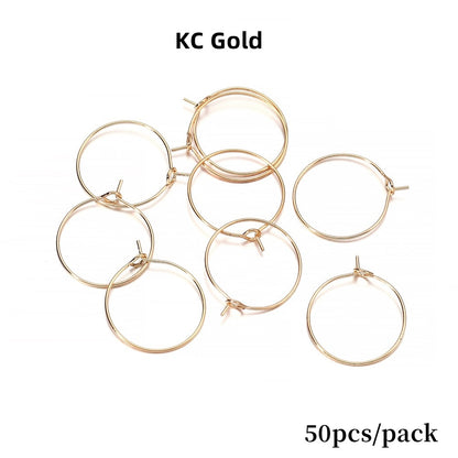 20-40mm Big Circle Hanging Hoops Earring, 10-50pcs