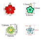 Mix Style Flower Pendants, 10Pcs