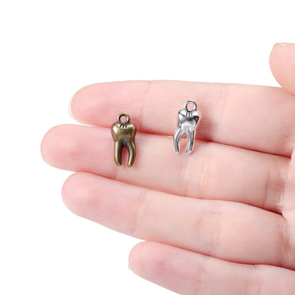 20Pcs 7x16mm Zombie Tooth Pendants