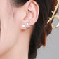 Round Exquisite Moonstone Stud Earrings