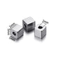 Stainless Steel Tube and Cube Spacer Beads, 20Pcs