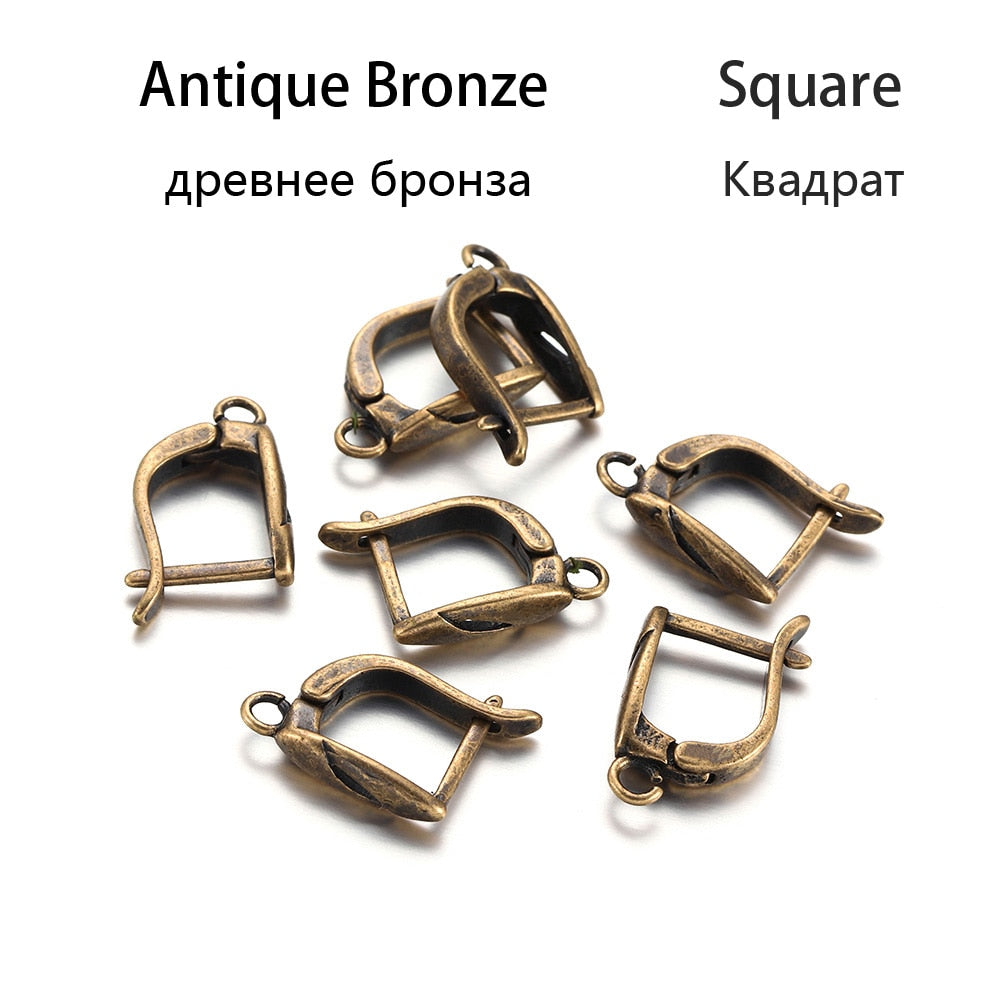 Französische Ohrringhaken mit offener Schlaufe, 6–12 Stück