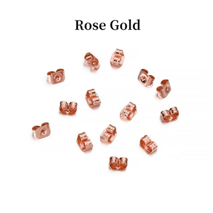 Butterfly Ear Stopper Earring Backs, 200pcs