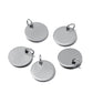 Stainless Steel Blanks Charms with Jump Ring (10Pcs)