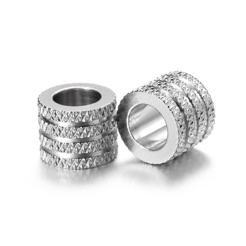 Big Hole Stainless Steel Spacer Beads