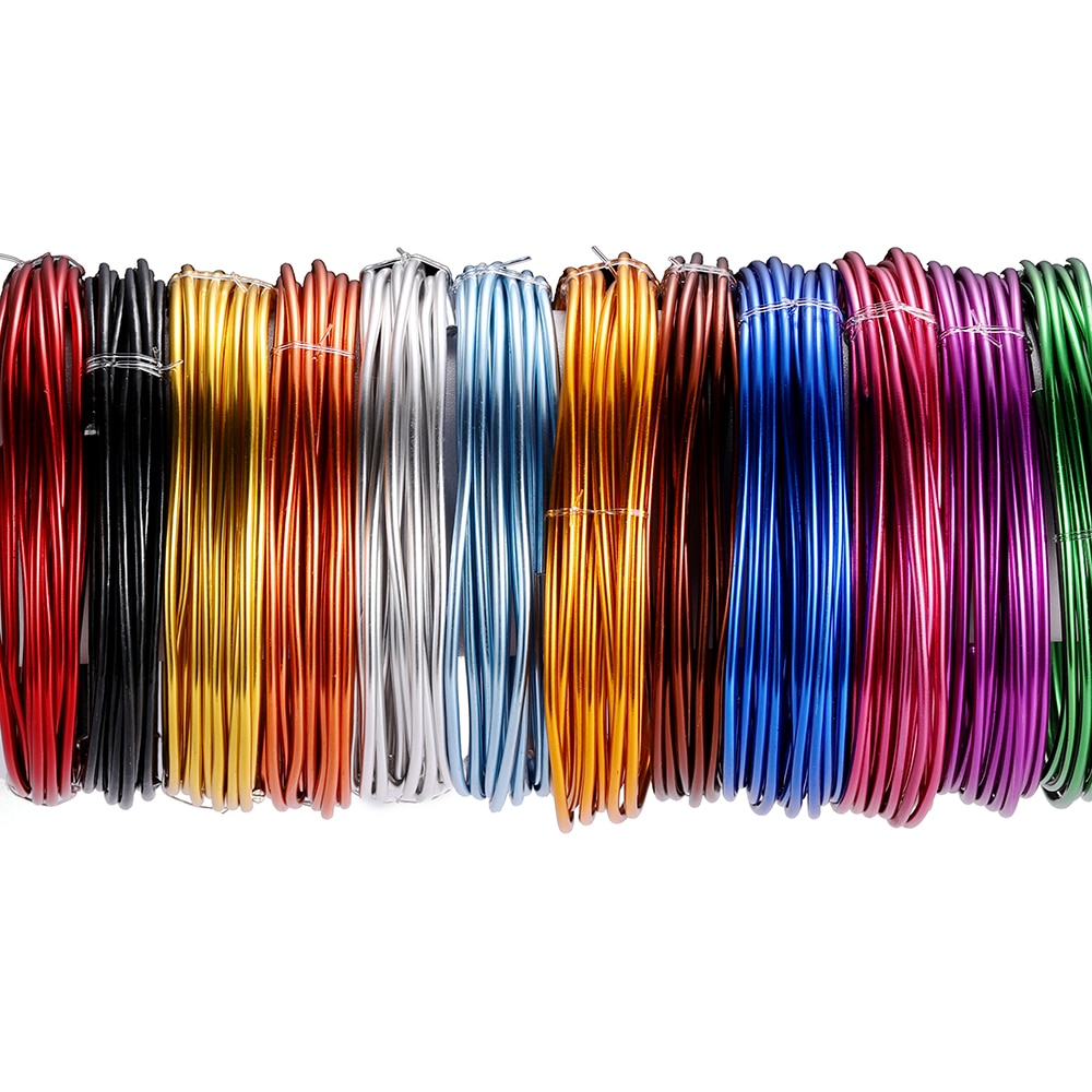 Anodized Round Aluminum Wire 2-10 Meters, 0.6-3mm