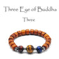 Natural Tibetan Yak Bone Beads Bracelet with Tiger-eyes Stone