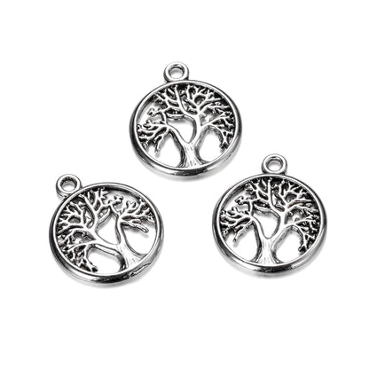 Mixed Plant Tree Pendants, 10-20Pcs