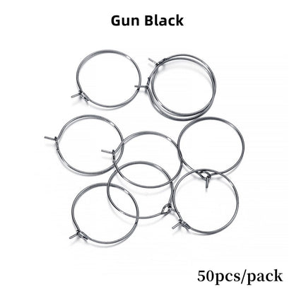 20-40mm Big Circle Hanging Hoops Earring, 10-50pcs