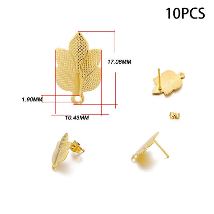 Blank Earring Studs in Stainless Steel, 10-20pcs