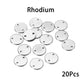 Stainless Steel Square Pendants Charms, 20-50pcs