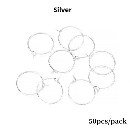 20-40mm Big Circle Hanging Hoops Earring, 10-50pcs