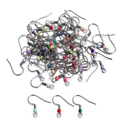 Hypoallergenic Stainless Steel Ear Hooks, 20-50Pcs