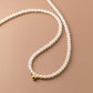 Elegant White Pearl Charm Necklace