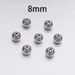 Round Stainless Steel Spacer Beads, 30-100pcs
