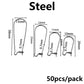 Stainless Steel French Loop Earring Hoops, 20-50pcs