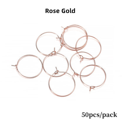 20-40mm Big Circle Hanging Hoops Earring, 10-50pcs