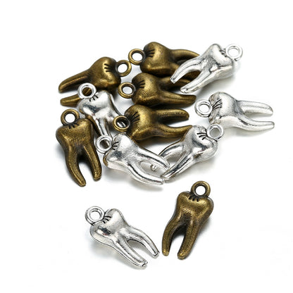 20Pcs 7x16mm Zombie Tooth Pendants