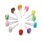 50pcs Acrylic Mixed Color Lollipop Charms