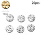 Stainless Steel Round Wrinkle Charms Pendant, 20-50pcs