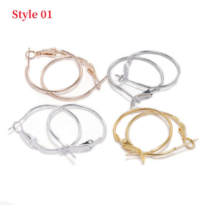 20-40mm Big Circle Hanging Hoops Earring, 10-50pcs