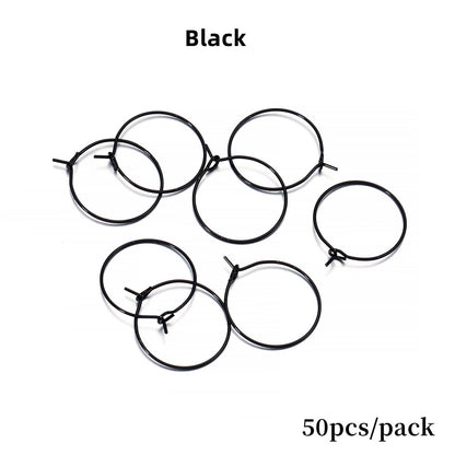 20-40mm Big Circle Hanging Hoops Earring, 10-50pcs