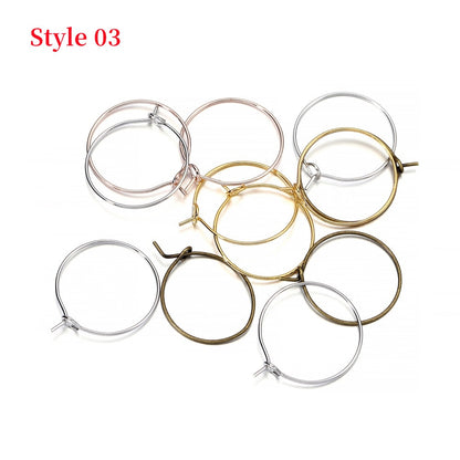 20-40mm Big Circle Hanging Hoops Earring, 10-50pcs