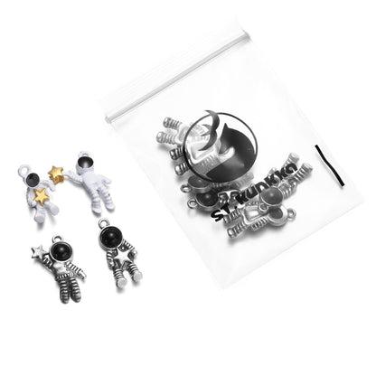 Metal Alloy Astronaut Pendants, 10Pcs