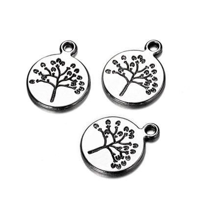 Mixed Plant Tree Pendants, 10-20Pcs