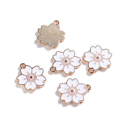 Mix Style Flower Pendants, 10Pcs