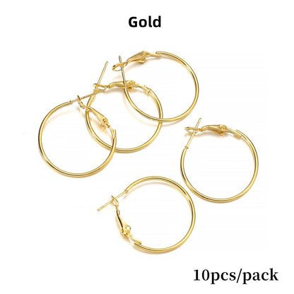 20-40mm Big Circle Hanging Hoops Earring, 10-50pcs