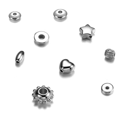 CCB Acrylic Spacer Beads: Star, Heart, Wheel