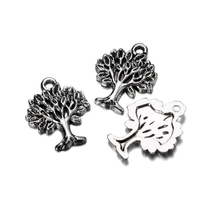 Mixed Plant Tree Pendants, 10-20Pcs