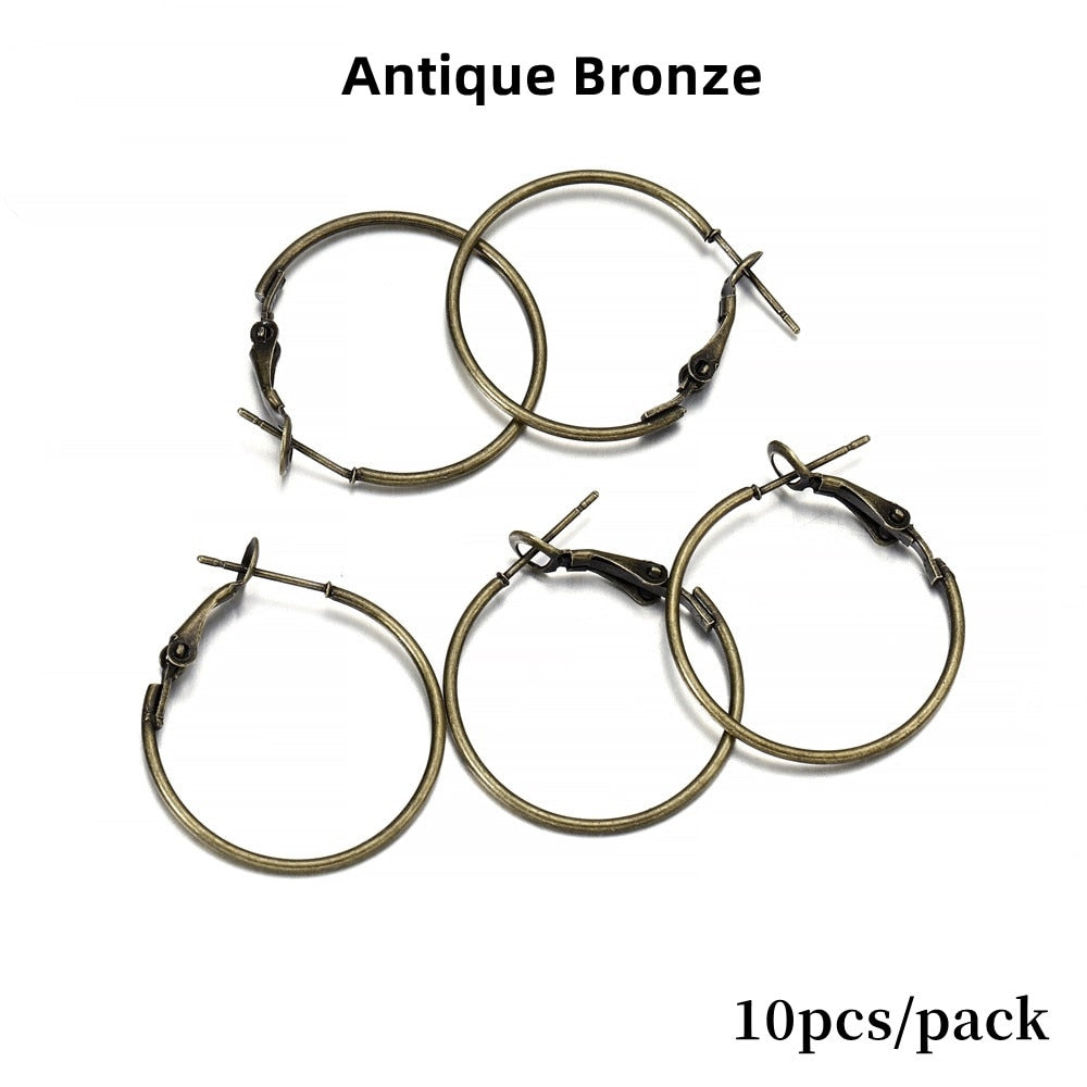 20-40mm Big Circle Hanging Hoops Earring, 10-50pcs
