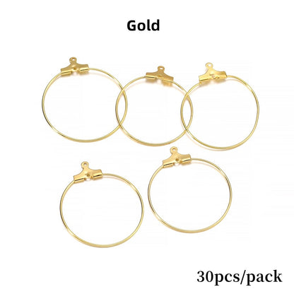 20-40mm Big Circle Hanging Hoops Earring, 10-50pcs