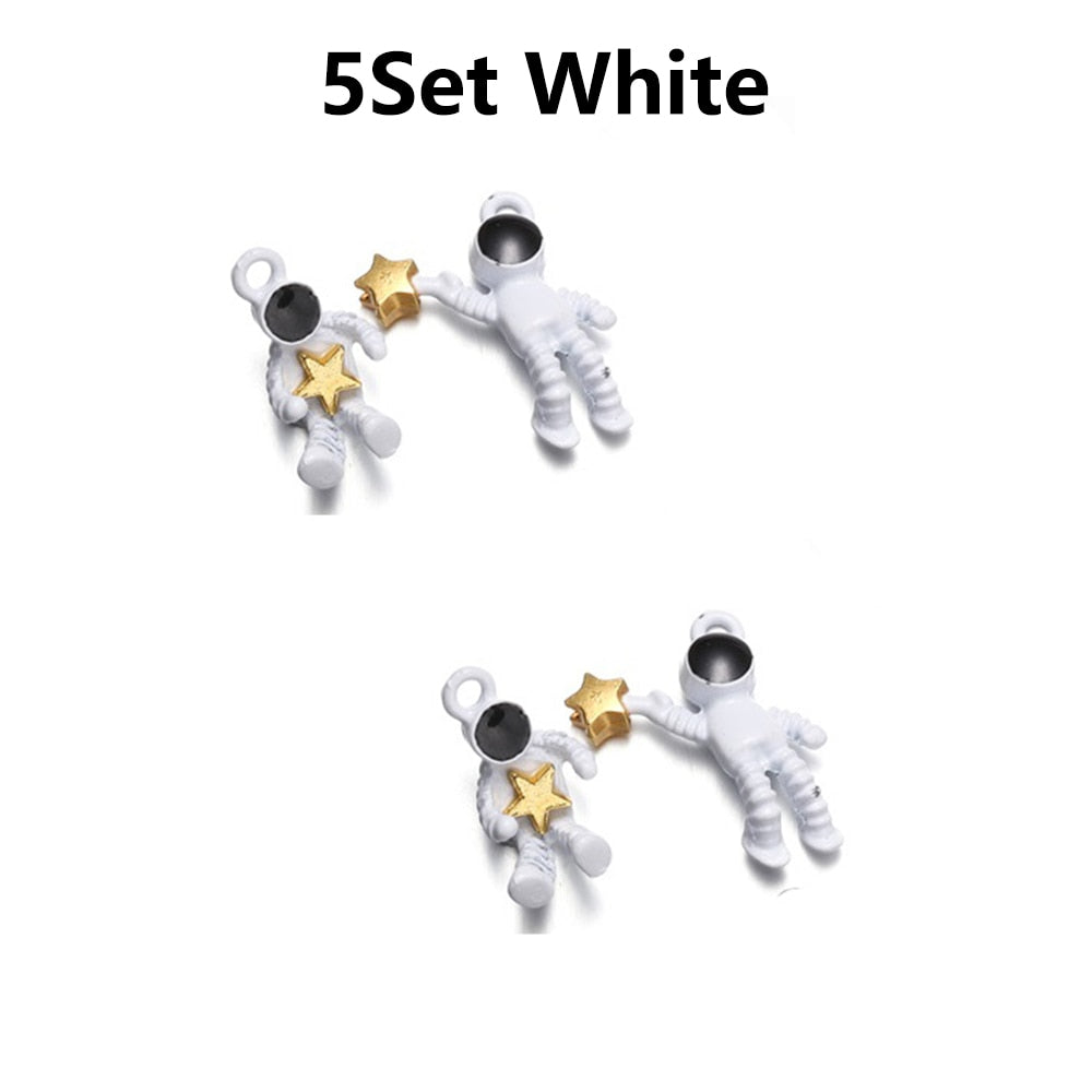 Metal Alloy Astronaut Pendants, 10Pcs