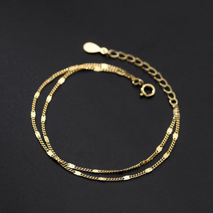 Double Layers Sparkling Bracelet