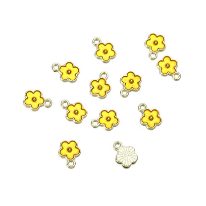 Mix Style Flower Pendants, 10Pcs