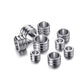 Big Hole Steel Spacers Beads 3-6mm, 20pcs