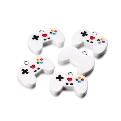 Colorful Cute Gamepad Resin Charms Pendants, 10Pcs