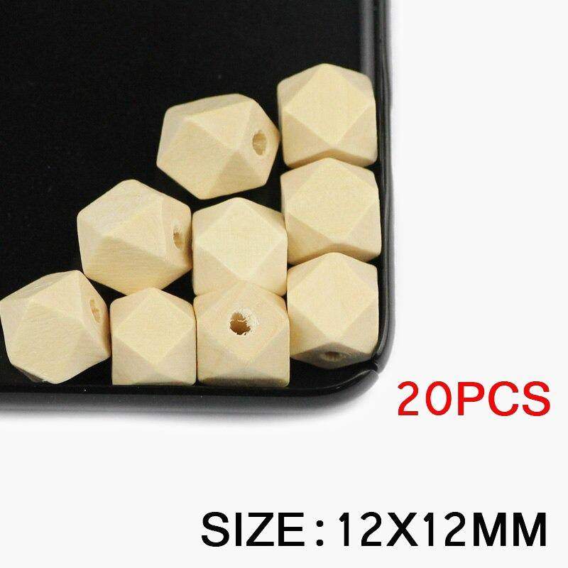 AAA Natural Geometric Octagonal Wood Beads, Unfinished 10~20MM Big Spacer Loose Beads,for DIY Handmade 