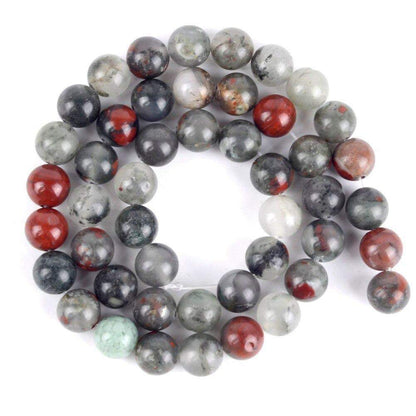 African Bloodstone Round Beads, size 6-12mm, 15.5'' inch strand 