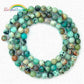 African Blue Turquoise Beads, Blue Beads, Blue Gemstone Beads, Stone Beads, Round Natural Beads,  4mm 6mm 8mm 10mm 12mm 