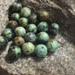 African Turquoise beads, Wholesale Gemstone Beads, Round Natural Stone Jewelry Beads, 4mm 6mm 8mm 10mm 12mm 5-200pcs 
