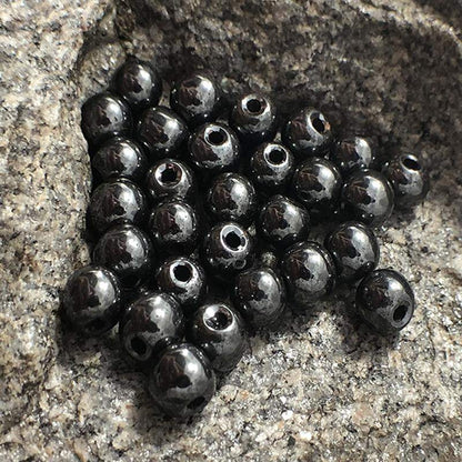 Black Hematite beads, Round, Wholesale Lot 4-12mm 5-200pcs 