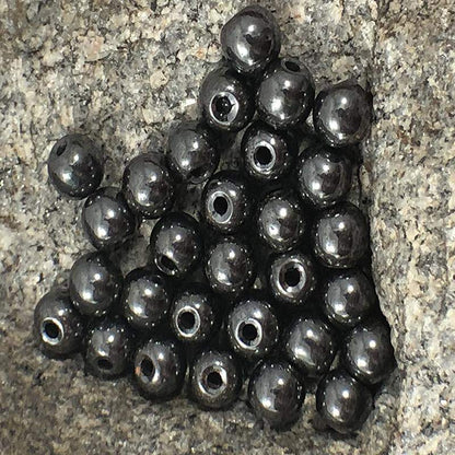 Black Hematite beads, Round, Wholesale Lot 4-12mm 5-200pcs 