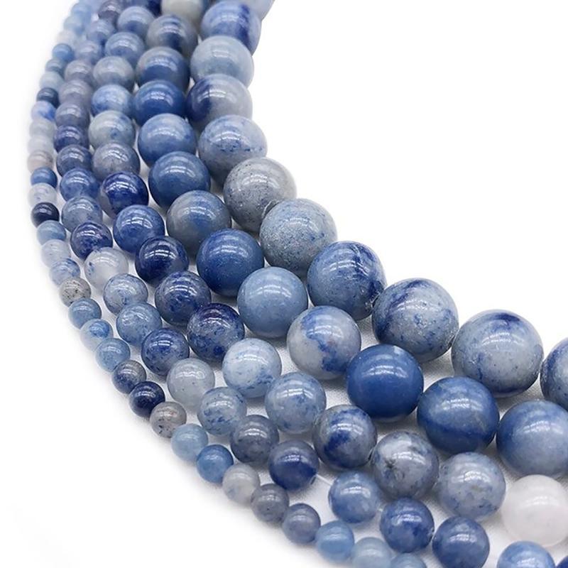 Blue semi store precious beads