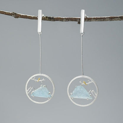 Blue Mountain Earring 