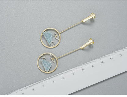 Blue Mountain Earring 